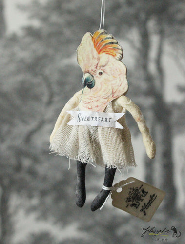 Spun Cotton Ornament Kakadu Girl