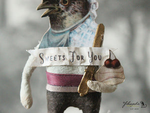 Spun Cotton Ornament Mr. Bird