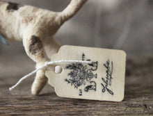 Laden Sie das Bild in den Galerie-Viewer, Spun Cotton Ornament Dog Terrier with Blue Ribbon