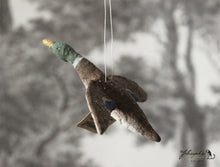 Laden Sie das Bild in den Galerie-Viewer, Spun Cotton Ornament Mallard Duck