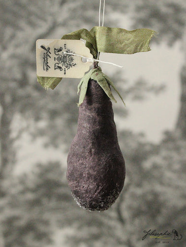Spun Cotton Ornament Eggplant