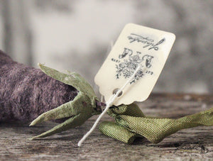 Spun Cotton Ornament Eggplant