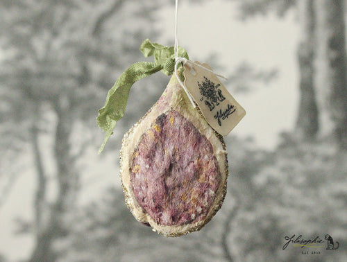 Spun Cotton Ornament Fig