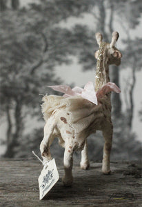 Spun Cotton Standing Figure Giraffe with Tutu Skirt