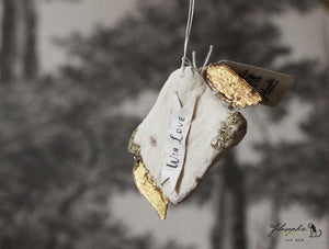 Spun Cotton Ornament Winged Love Letter