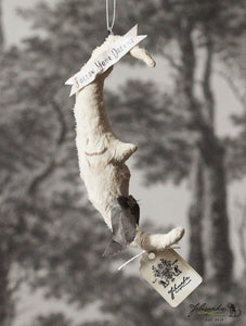 Spun Cotton Ornament Moon "Follow Your Dreams"