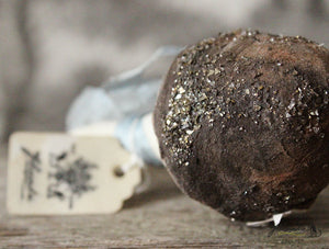 Spun Cotton Ornament Brown Mushroom "Dream"