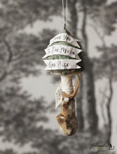 Laden Sie das Bild in den Galerie-Viewer, Spun Cotton Ornament Green Mushroom &quot;Love&quot;