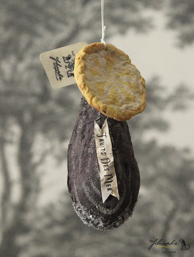 Spun Cotton Ornament Blue Mussel