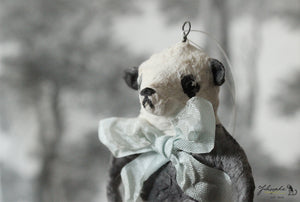 Spun Cotton Ornament Panda Bear