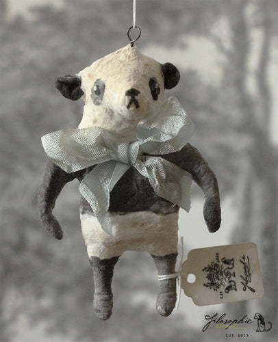 Spun Cotton Ornament Panda Bear
