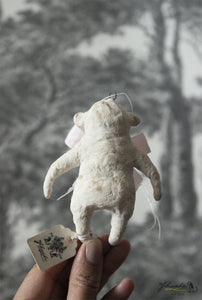 Spun Cotton Ornament Polar Bear "True Love"