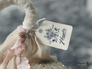 Swan Queen Spun Cotton Figurine White