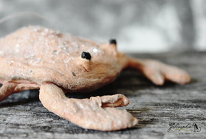 Crab with Glitter Spun Cotton Figurine