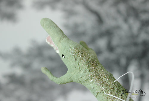 Spun Cotton Ornament Crocodile