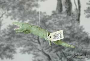 Spun Cotton Ornament Crocodile